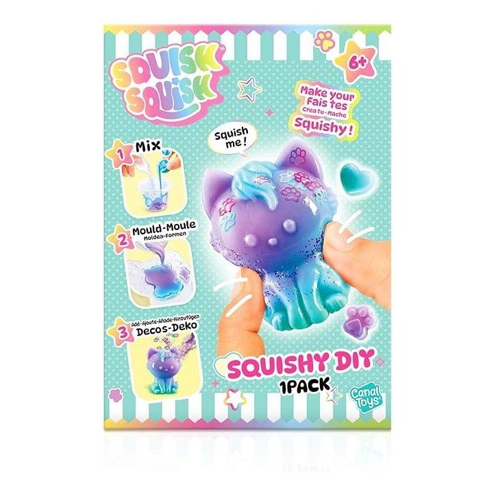 Canal Toys - SQUISH SQUISH - Squishy 1 Pack DIY - Des 6 ans - SQI 005