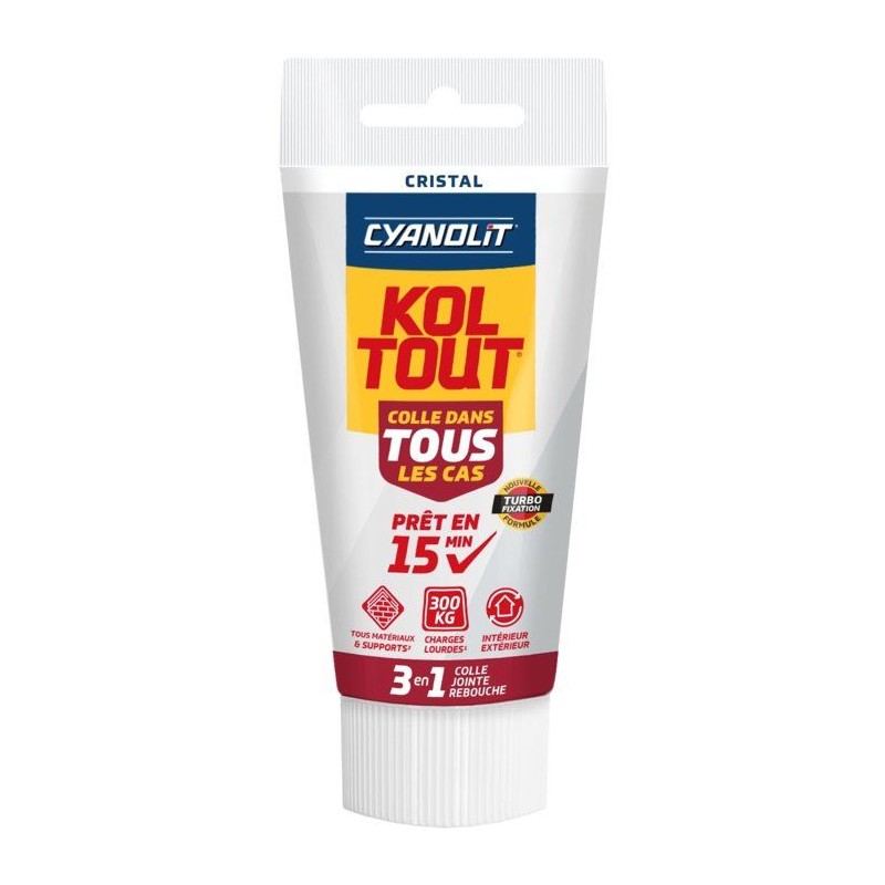 Colle de fixation et d'étanchéité - CYANOLIT - CRISTAL - Tube 50 ml