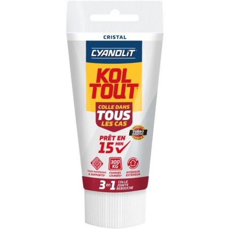 Colle de fixation et d'étanchéité - CYANOLIT - CRISTAL - Tube 50 ml