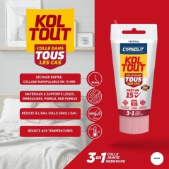Colle de fixation et d'étanchéité - CYANOLIT - CRISTAL - Tube 50 ml