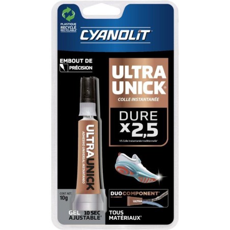 Colle universelle instantanée - CYANOLIT - ULTRA UNICK - Gel 10 g - U