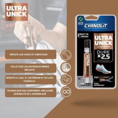 Colle universelle instantanée - CYANOLIT - ULTRA UNICK - Gel 10 g - U