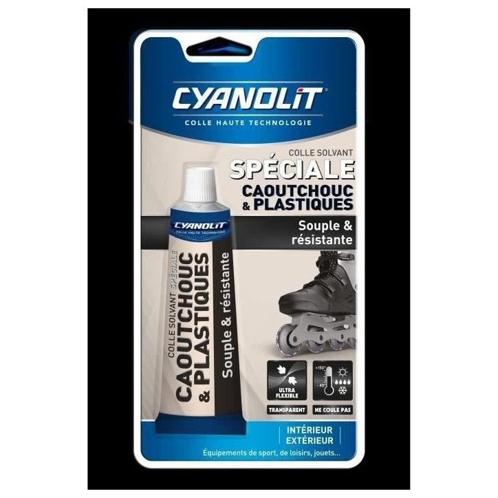 Colle spéciale caoutchouc et plastique - 50 mL