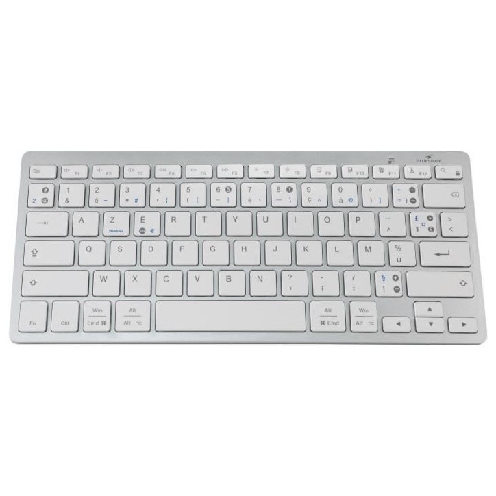 Clavier Bluetooth Double Layout PC MAC - BLUESTORK - MINI MAC PC - Pour Mac et PC - Noir Clavier Bluetooth Double Layout PC MAC - BLUESTORK - MINI MAC PC - Pour Mac et PC - Noir