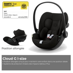 CYBEX Poussette trio EOS PLUS + Cloud G : poussette convertible + sieg