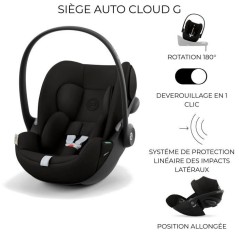 CYBEX Poussette trio EOS PLUS + Cloud G : poussette convertible + sieg