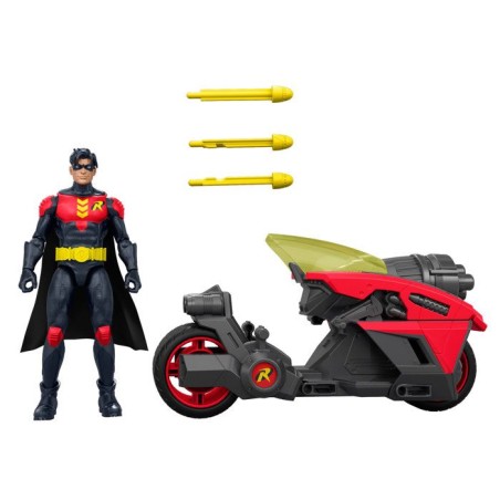 Figurine et véhicule - DC Premier - Robin 16,5 cm avec Moto Jet - Tri