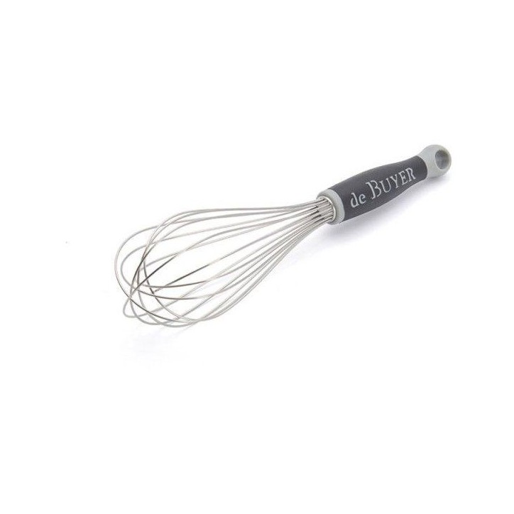 Fouet universel fils inox - Göma 25 cm - Argent et noir Fouet universel fils inox - Göma 25 cm - Argent et noir