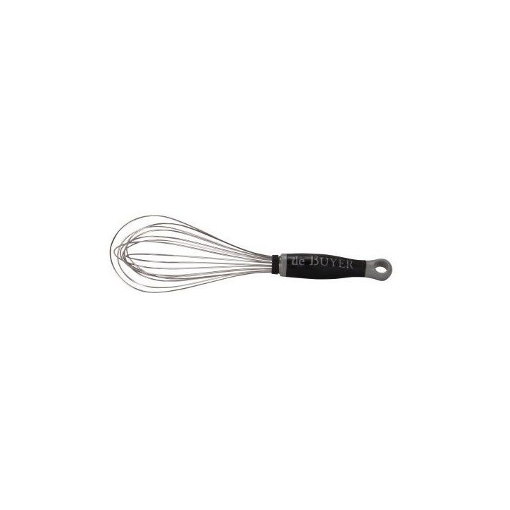 Fouet universel fils inox - Göma 25 cm - Argent et noir Fouet universel fils inox - Göma 25 cm - Argent et noir