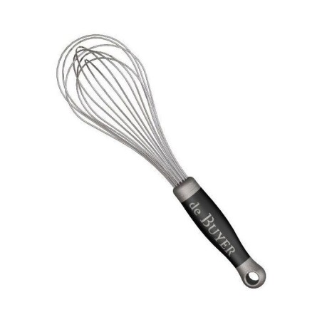 Fouet universel fils inox - Göma 30 cm - Argent et noir