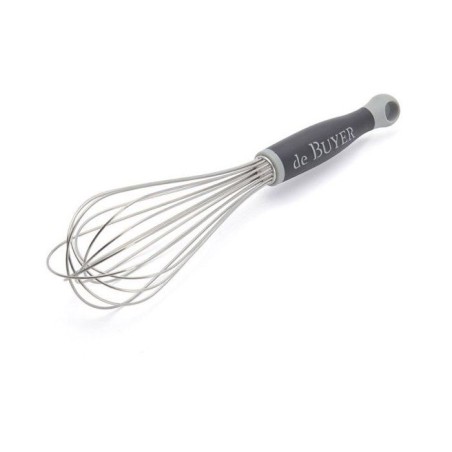 Fouet universel fils inox - Göma 30 cm - Argent et noir