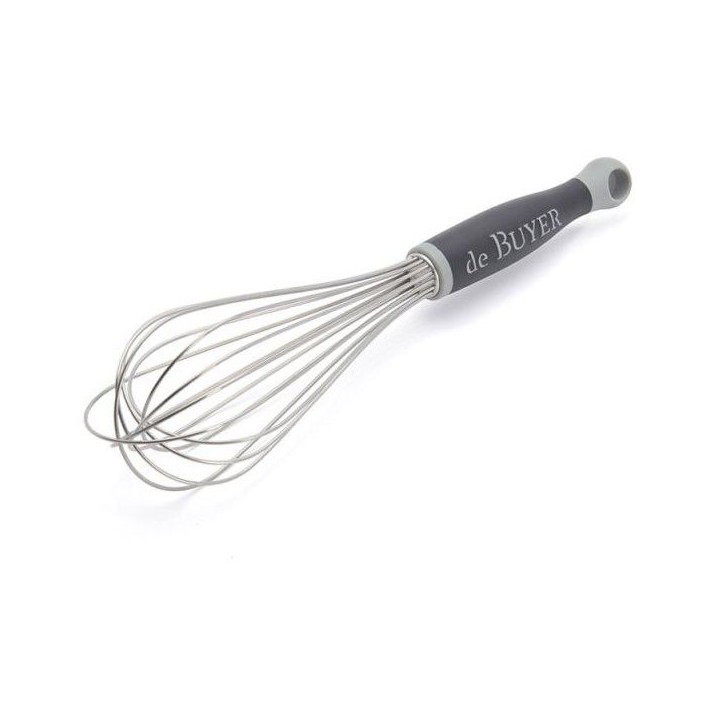 Fouet universel fils inox - Göma 30 cm - Argent et noir Fouet universel fils inox - Göma 30 cm - Argent et noir