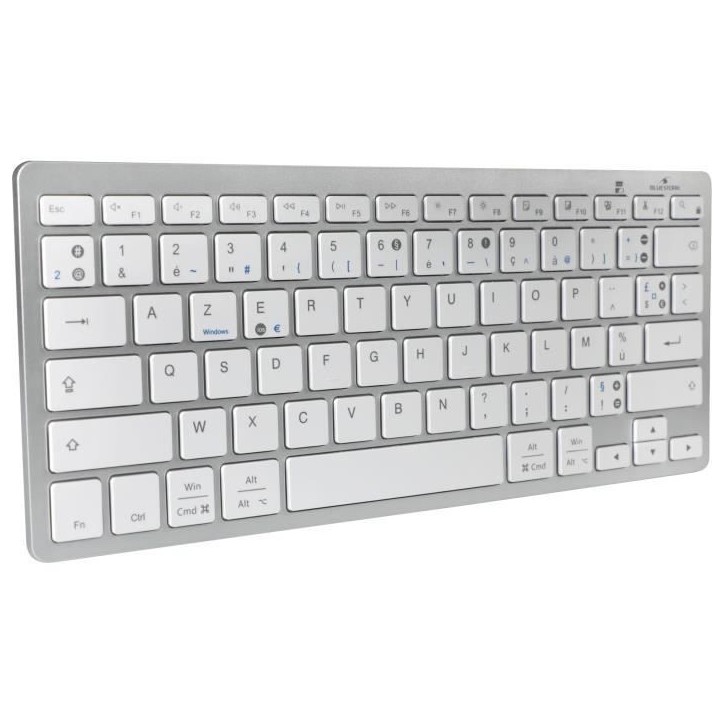Clavier Bluetooth Double Layout PC MAC - BLUESTORK - MINI MAC PC - Pour Mac et PC - Noir Clavier Bluetooth Double Layout PC MAC - BLUESTORK - MINI MAC PC - Pour Mac et PC - Noir