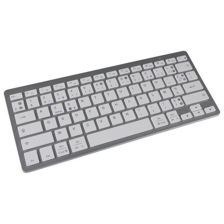 Clavier Bluetooth Double Layout PC MAC - BLUESTORK - MINI MAC PC - Pour Mac et PC - Noir Clavier Bluetooth Double Layout PC MAC - BLUESTORK - MINI MAC PC - Pour Mac et PC - Noir