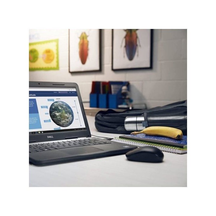 Souris Sans fil - DELL - WM126 - Noir - Optique - Connectivité sans fil - Ergonomique