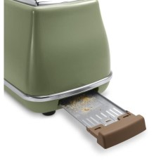 Grille pain - Delonghi - Icona Vintage - 2 tranches - 6 positions - Ve
