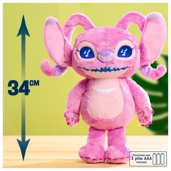 Peluche intéractive expressive - DISNEY Stitch - Many Moods - Angel - 35 cm - Des 3 ans Peluche intéractive expressive - DISNEY Stitch - Many Moods - Angel - 35 cm - Des 3 ans