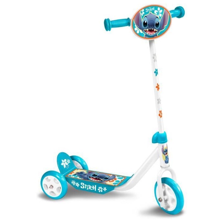 Trottinette 3 Roues - DISNEY - STITCH - Ajustable en hauteur - Large plateau antidérapant - Poignées anti-pincement Trottinette 3 Roues - DISNEY - STITCH - Ajustable en hauteur - Large plateau antidérapant - Poignées anti-pincement