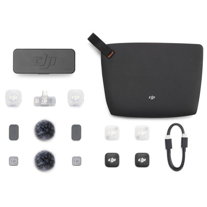 Micro sans fil - DJI - Mic Mini 2 - 2 TX - 1 RX mobile - Boîtier de charge