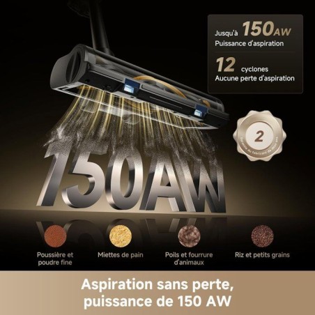 DREAME R20 SE - Aspirateur Balai sans fil - 20 000 PA - Autonomie 90 min - Éclairage LED
