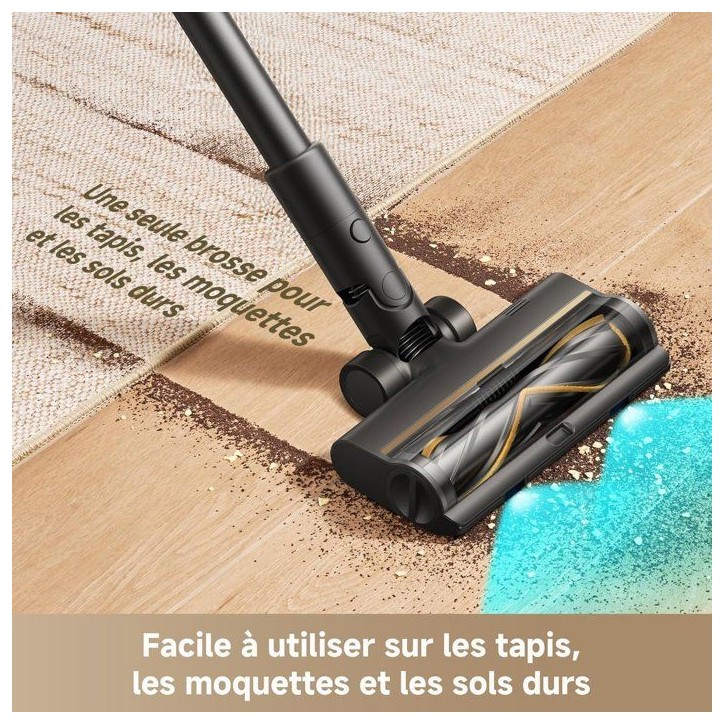 DREAME R20 SE - Aspirateur Balai sans fil - 20 000 PA - Autonomie 90 min - Éclairage LED DREAME R20 SE - Aspirateur Balai sans fil - 20 000 PA - Autonomie 90 min - Éclairage LED