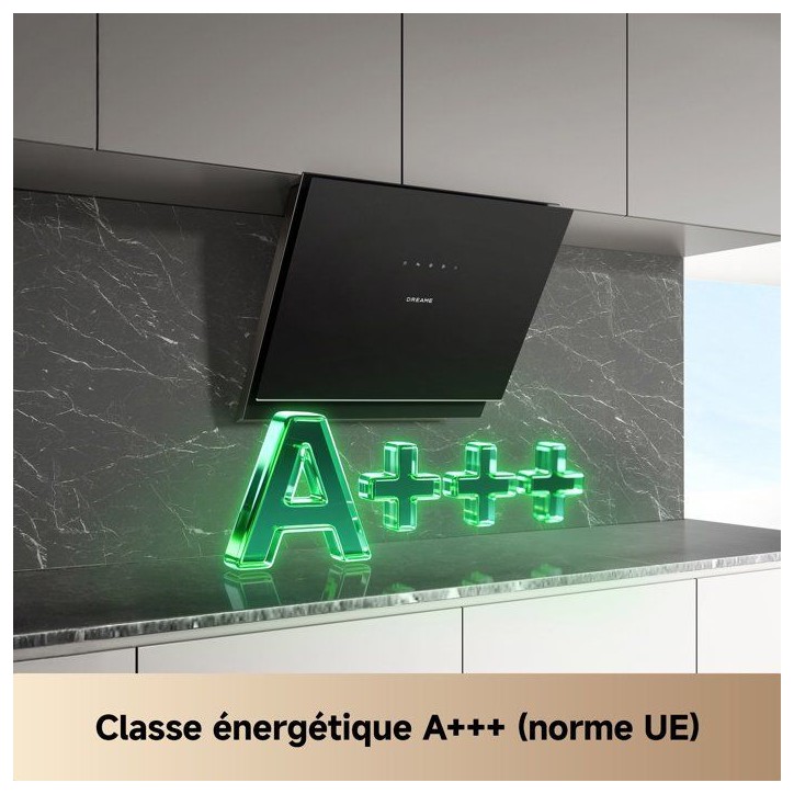 Hotte inclinée de cuisine - DREAME - Z6000 (type HZ60) - 60 cm - noir Hotte inclinée de cuisine - DREAME - Z6000 (type HZ60) - 60 cm - noir