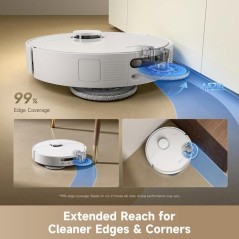 Aspirateur Robot Laveur - DREAME D30 Ultra White - Autonomie longue -