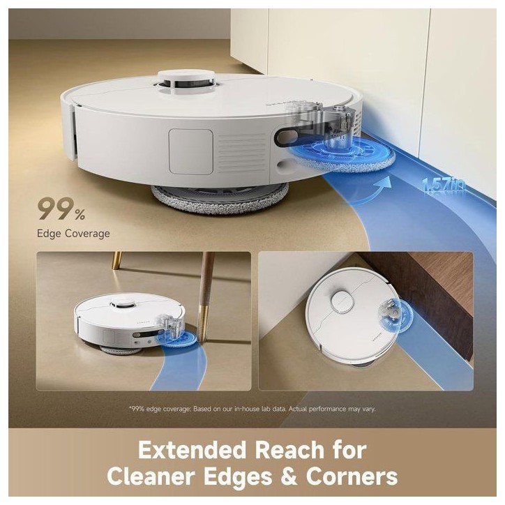 Aspirateur Robot Laveur - DREAME D30 Ultra White - Autonomie longue - 25 000 Pa - Navigation LiDAR - Station auto Aspirateur Robot Laveur - DREAME D30 Ultra White - Autonomie longue - 25 000 Pa - Navigation LiDAR - Station auto