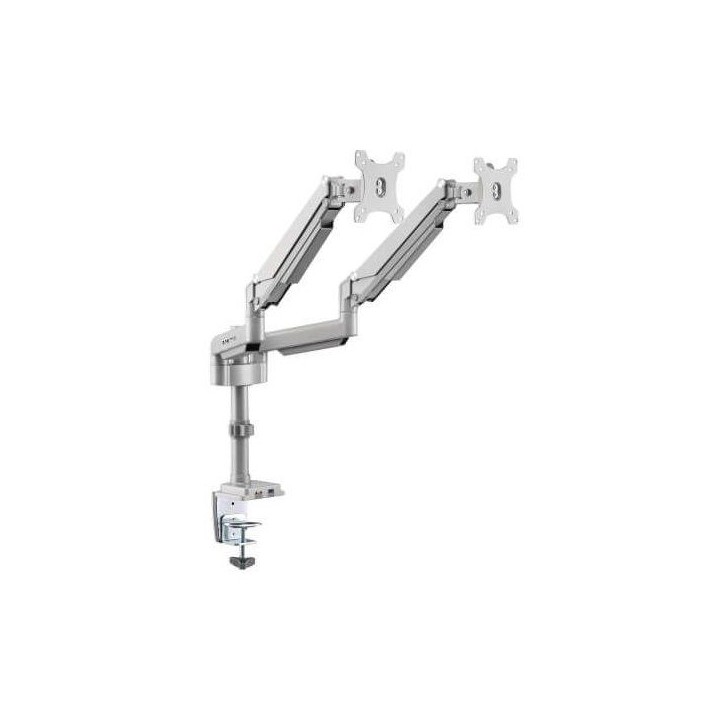 Support double écran - Eaton - DDR1732DAL - Bras flexible articulé - Fixation pince/oeillet - Ports USB & audio Support double écran - Eaton - DDR1732DAL - Bras flexible articulé - Fixation pince/oeillet - Ports USB & audio