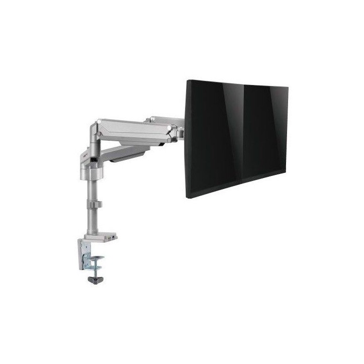 Support double écran - Eaton - DDR1732DAL - Bras flexible articulé - Fixation pince/oeillet - Ports USB & audio Support double écran - Eaton - DDR1732DAL - Bras flexible articulé - Fixation pince/oeillet - Ports USB & audio