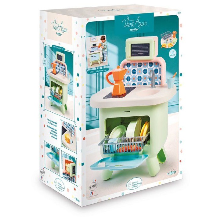 ECOIFFIER Vert Azur 1659 - Cuisine Sauge - 18 mois - Ses Premiers Pas En Cuisine ECOIFFIER Vert Azur 1659 - Cuisine Sauge - 18 mois - Ses Premiers Pas En Cuisine