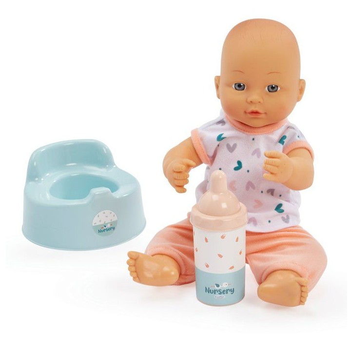 ECOIFFIER Nursery 1833 - Lit + Chaise Haute + Poupon - 18 mois - Pour Un Bébé Bien Nourri Et Reposé ECOIFFIER Nursery 1833 - Lit + Chaise Haute + Poupon - 18 mois - Pour Un Bébé Bien Nourri Et Reposé