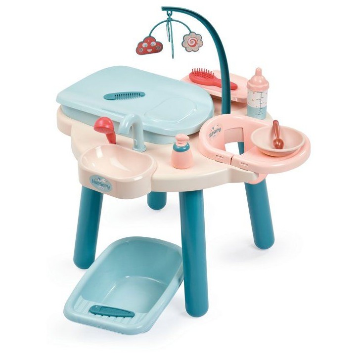 ECOIFFIER Nursery 1840 - Table Nursery avec Accessoires - 18 mois - Pour Prendre Soin de Bébé ECOIFFIER Nursery 1840 - Table Nursery avec Accessoires - 18 mois - Pour Prendre Soin de Bébé