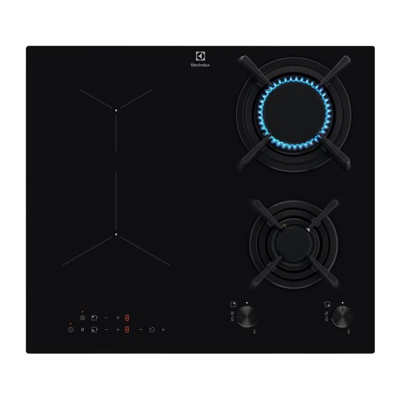 Plaque de cuisson mixte - ELECTROLUX - KDI640713K - 4 foyers - 59 x 52