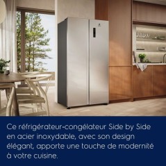 Réfrigérateur américain - ELECTROLUX - EAT6ME53U0 - 532L - 2 portes