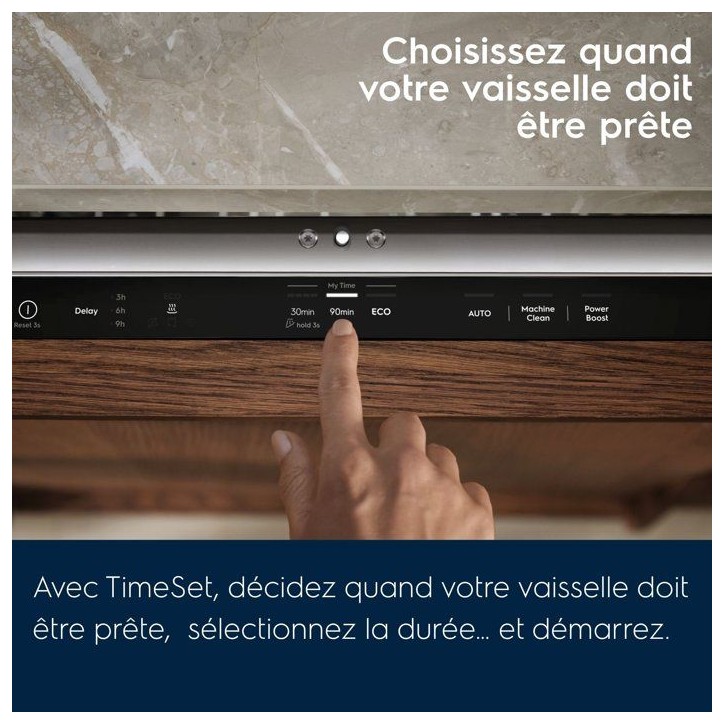 Lave-vaisselle tout encastrable ELECTROLUX E52LD200S - 14 couverts - Inverter- L60cm - tiroir a couverts - 44 dB