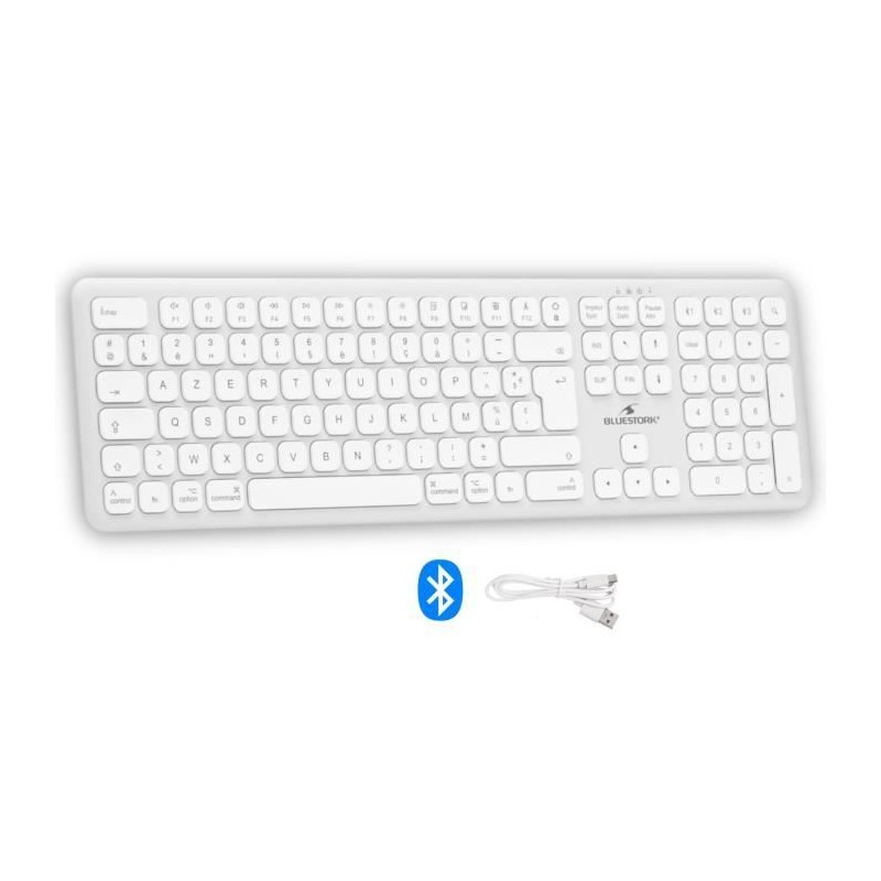 Clavier sans fil Bluetooth - BLUESTORK - MAC - Full size - Compatible Clavier sans fil Bluetooth - BLUESTORK - MAC - Full size - Compatible