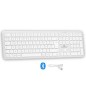 Clavier sans fil Bluetooth - BLUESTORK - MAC - Full size - Compatible Mac - Blanc Clavier sans fil Bluetooth - BLUESTORK - MAC - Full size - Compatible Mac - Blanc
