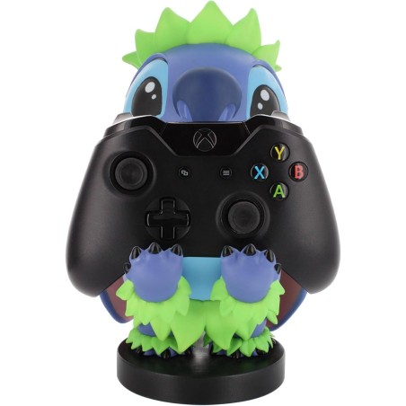 Figurine Disney Stitch Hula - EXQUISITE GAMING - Cable Guys - Support écouteurs, smartphone ou petit accessoire - 20 cm