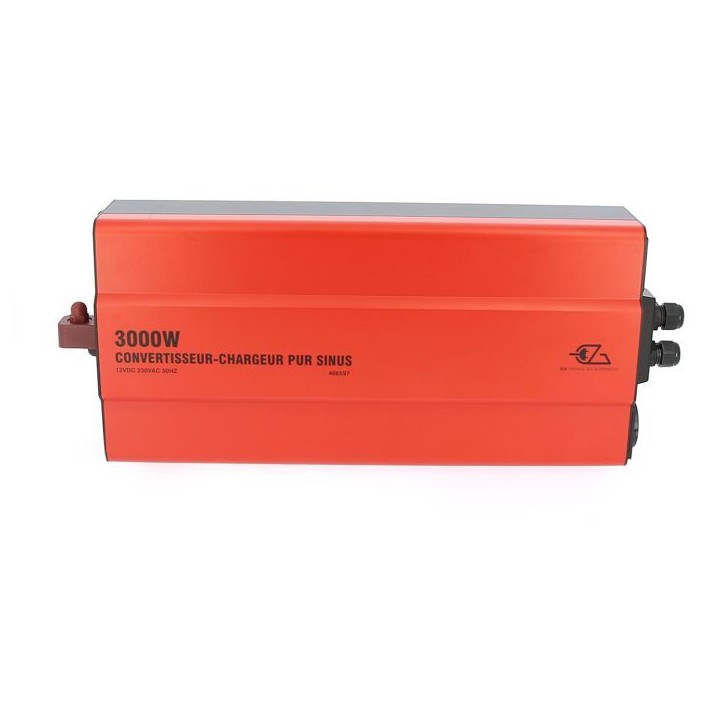 Convertisseur-chargeur - EZA - Pur Sinus 3000 W - Onde sinusoidale pure - Chargeur 40 A - MPS automatique - Commande déportée Convertisseur-chargeur - EZA - Pur Sinus 3000 W - Onde sinusoidale pure - Chargeur 40 A - MPS automatique - Commande déportée