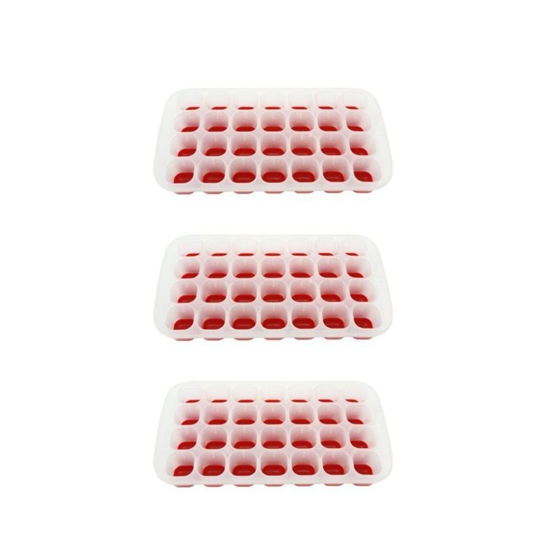 Lot de 3 bacs a glaçons roses - FACKELMANN - 28 glaçons