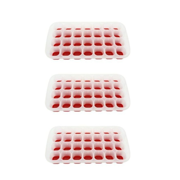 Lot de 3 bacs a glaçons roses - FACKELMANN - 28 glaçons