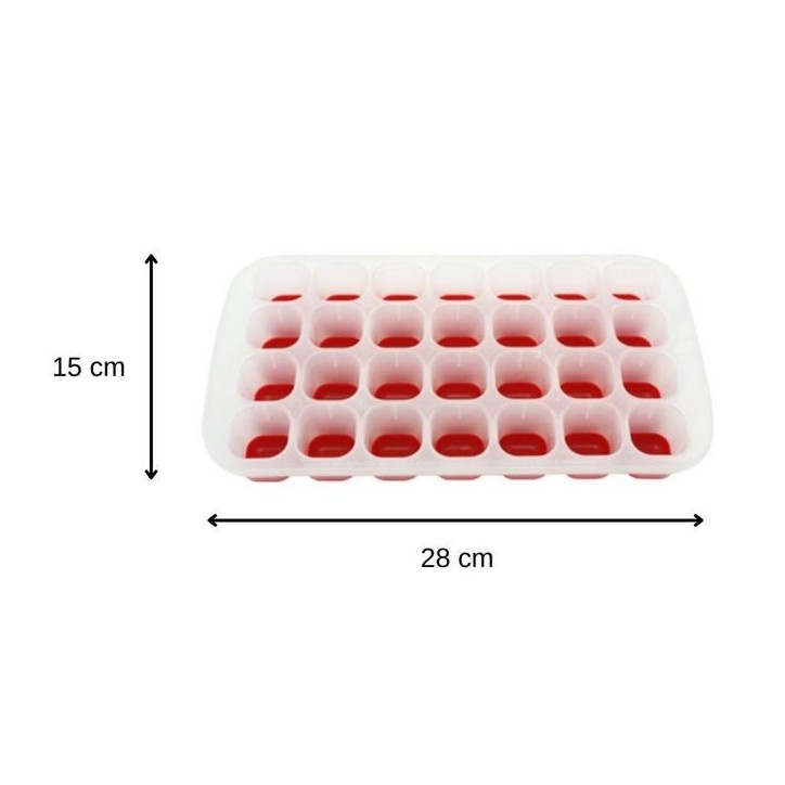 Lot de 3 bacs a glaçons roses - FACKELMANN - 28 glaçons