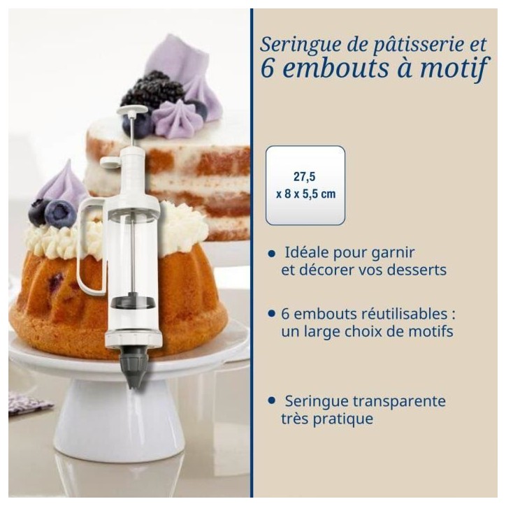 Lot verre doseur et seringue a pâtisserie - DR oeTKER - Baker Edition Lot verre doseur et seringue a pâtisserie - DR oeTKER - Baker Edition