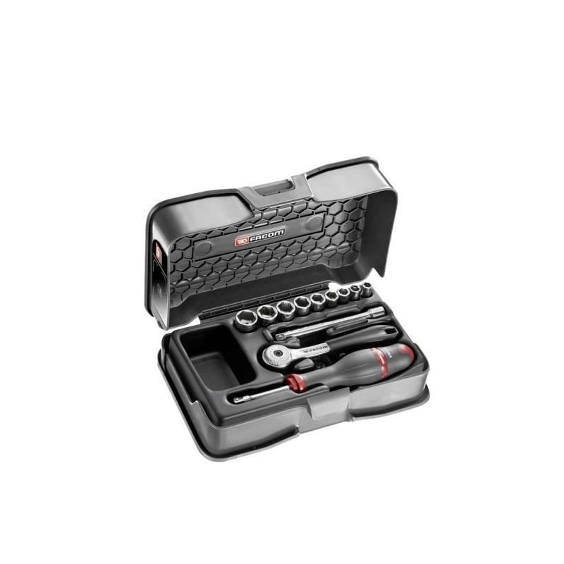Coffret de serrage radio 1/4 FACOM - R.151-1P6 - Cliquet a tete - 9 do