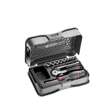 Coffret de serrage radio 1/4 FACOM - R.151-1P6 - Cliquet a tete - 9 do