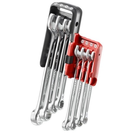 Jeu de clés mixtes - FACOM - 440.JP8 - Ouvertures 8 a 19 mm - Fourche orientée 15° - Acier