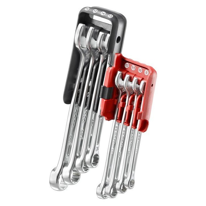 Jeu de clés mixtes - FACOM - 440.JP8 - Ouvertures 8 a 19 mm - Fourche orientée 15° - Acier
