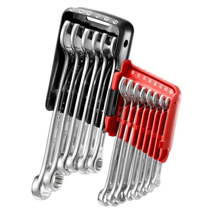 FACOM Jeu de 12 Cles Mixtes Sur Etui Portatif 440.JP12APB - Manche a Section Variable - Passage du Couple Sans Douleur FACOM Jeu de 12 Cles Mixtes Sur Etui Portatif 440.JP12APB - Manche a Section Variable - Passage du Couple Sans Douleur