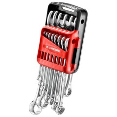 FACOM Jeu de 12 Cles Mixtes Sur Etui Portatif 440.JP12APB - Manche a S